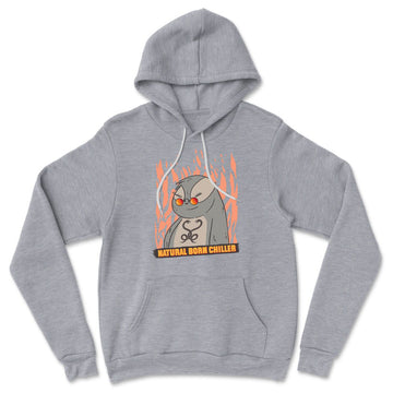 Natural Born Chiller Hoodie in Athletic Heather color